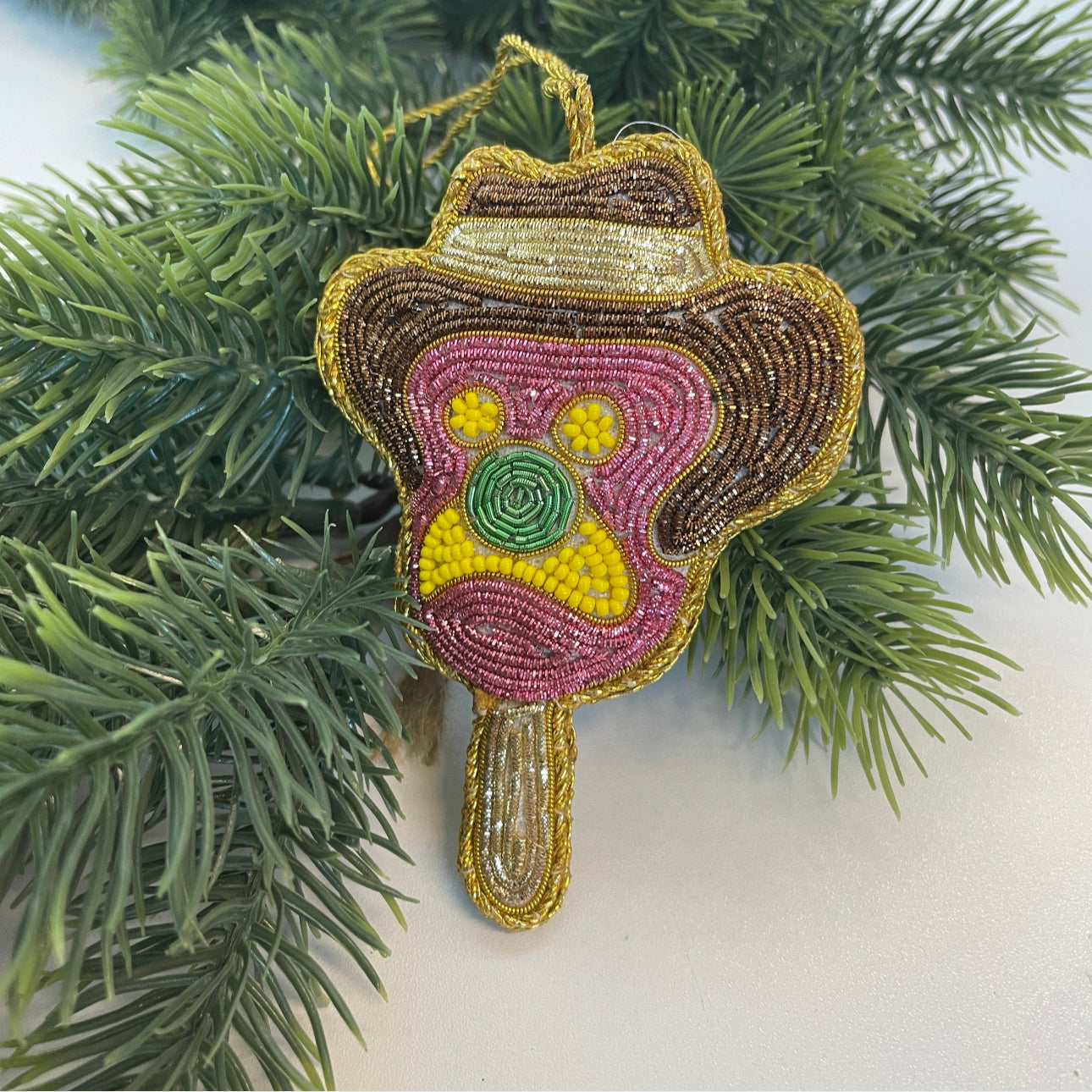 BUBBLE-O-BILL BEADED CHRISTMAS TREE ORNAMENT