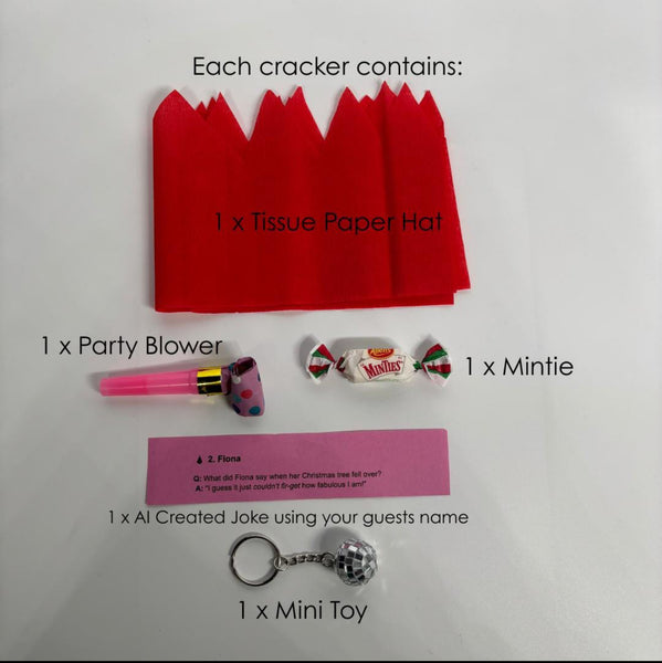 PERSONALISED CHRISTMAS CRACKERS GINGERBREAD