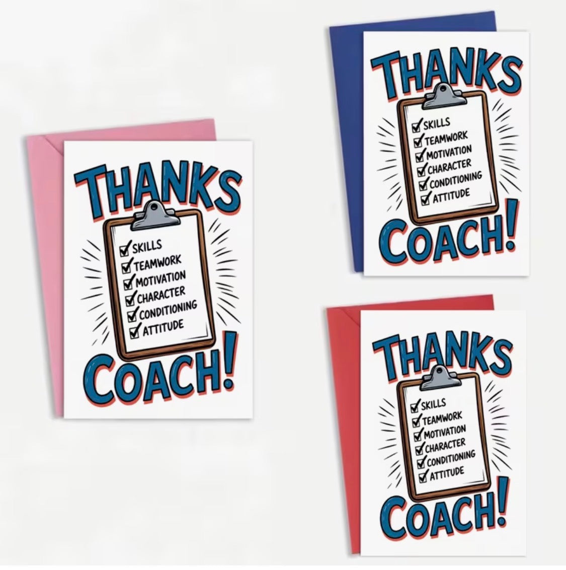 THANKS COACH CARD