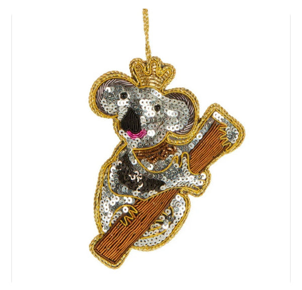 KOALA BEADED CHRISTMAS TREE ORNAMENT