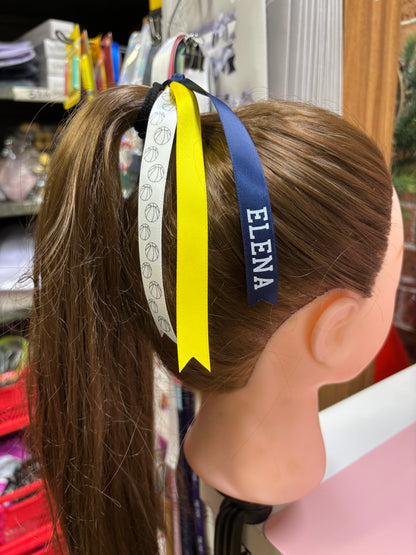 BASKETBALL RIBBONS SET OF 3