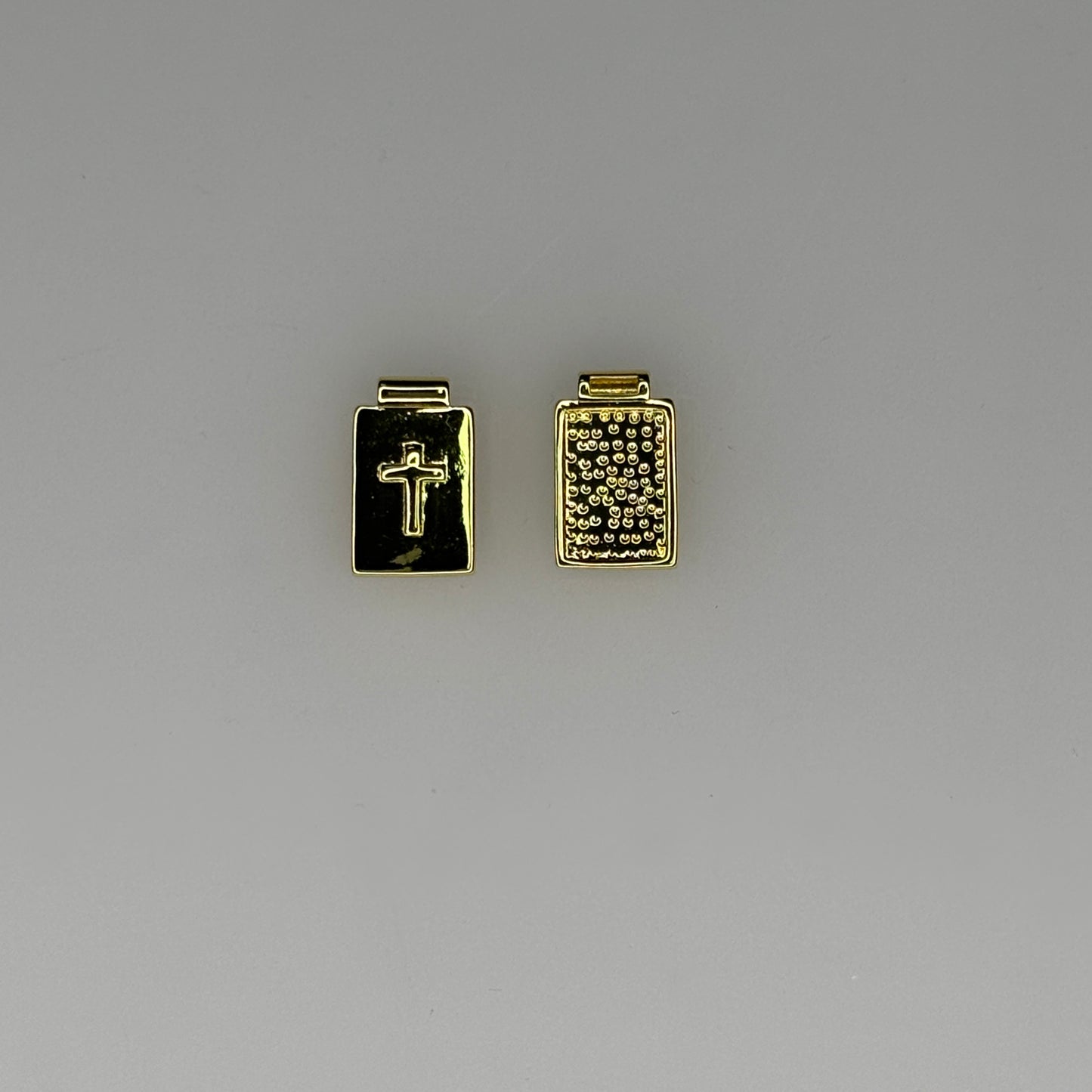 GOLD PLATE CROSS CHARM PENDANT