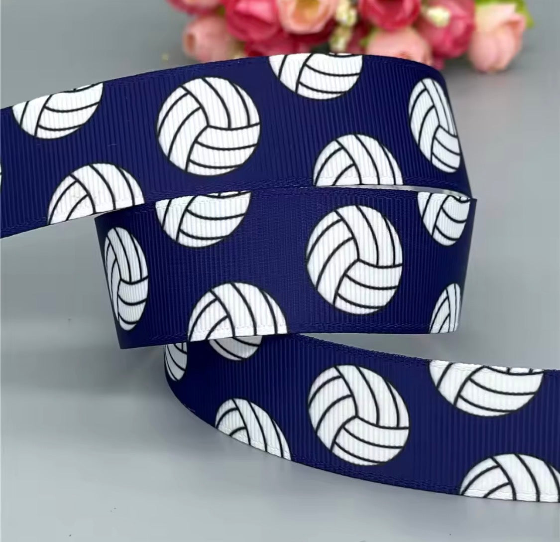NETBALL RIBBON 25MM GROSGRAIN SOLD BY THE METRE