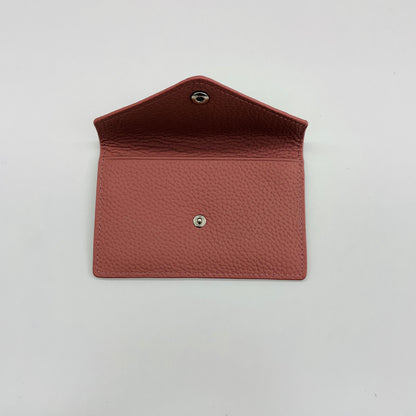 EMBOSSED PERSONALISED LEATHER MINI WALLET CARDHOLDER