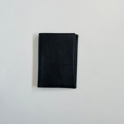 PERSONALISED LEATHER PASSPORT COVER AND LUGGAGE TAG SET BLACK
