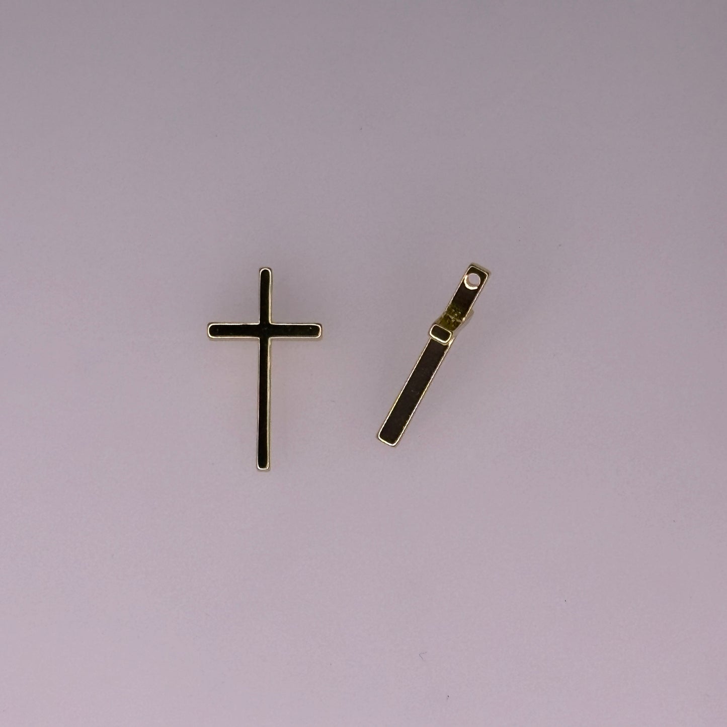 FINE GOLD CROSS CHARM PENDANT