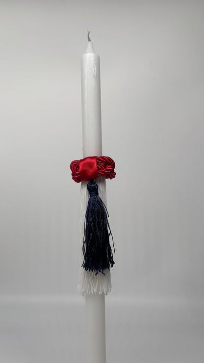 Evzone Navy Tassel Easter Palm Sunday Candle Lambatha Orthodox Easter