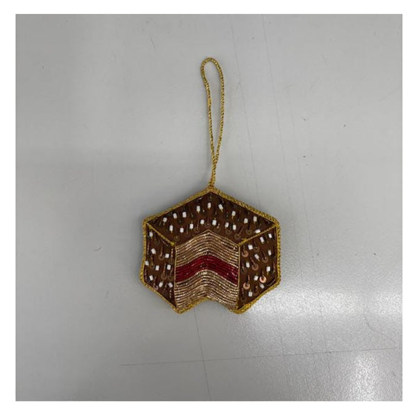 LAMINGTON BEADED CHRISTMAS TREE ORNAMENT