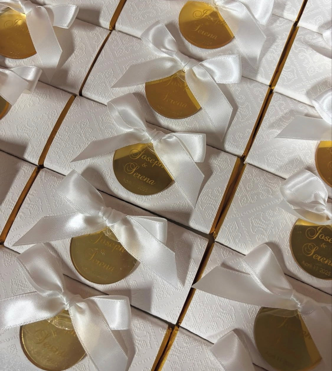 MINI CHOCOLATE BAR WITH PERSONALISED TAG FAVOR BOMBONIERE