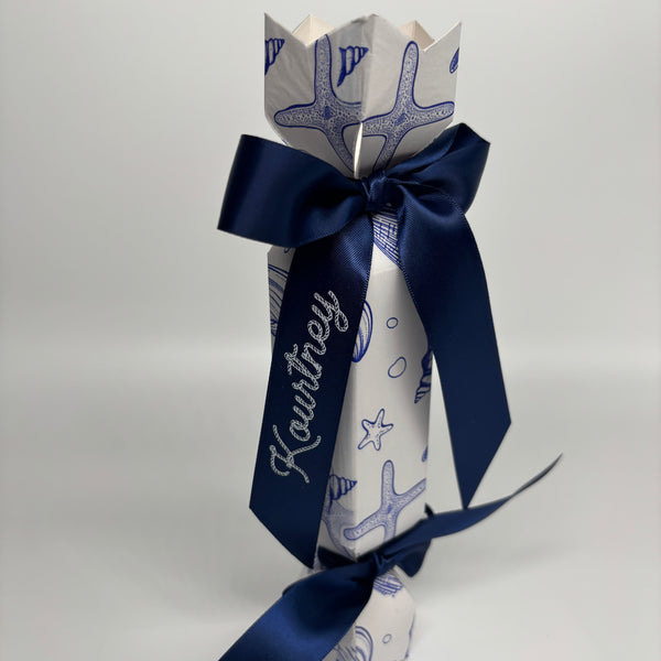 PERSONALISED CHRISTMAS CRACKERS SEA SHELLS