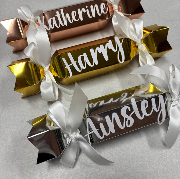 PERSONALISED CHRISTMAS CRACKERS READY MADE