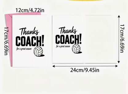 THANKS COACH FOR A GREAT SEASON CARD