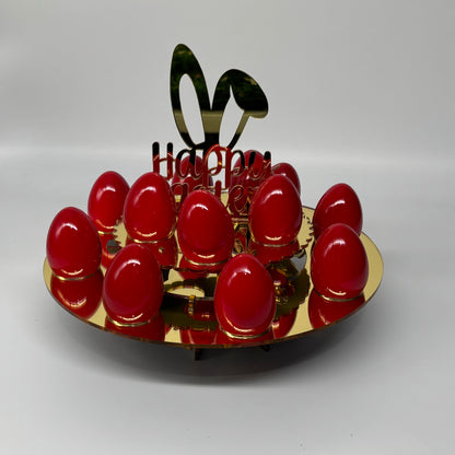Easter Egg Stand 2 Layer Happy Easter