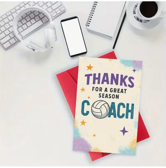 THANKS FOR A GREAT SEASON COACH CARD