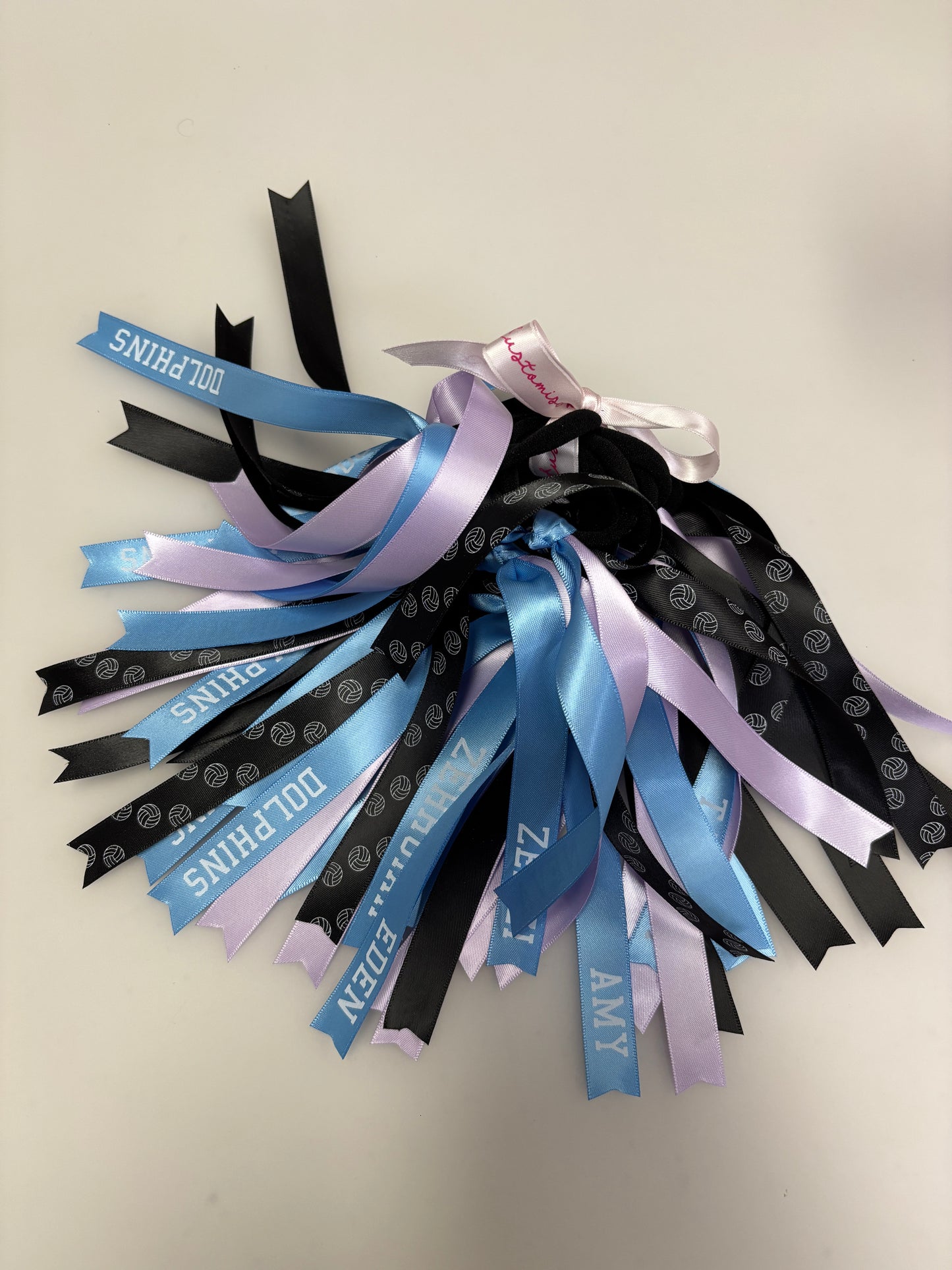 TEAM RIBBONS SET OF 3 WITH SPORTS BALL