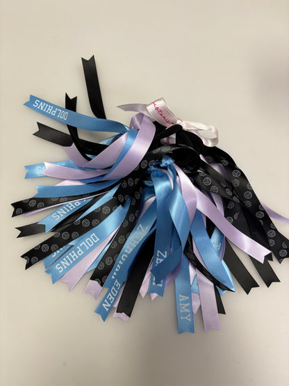 TEAM RIBBONS SET OF 3 WITH SPORTS BALL