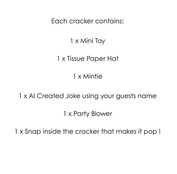 PERSONALISED CHRISTMAS CRACKERS GINGERBREAD