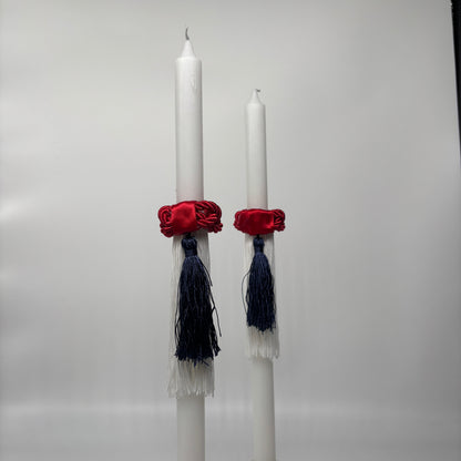 Evzone Navy Tassel Easter Palm Sunday Candle Lambatha Orthodox Easter
