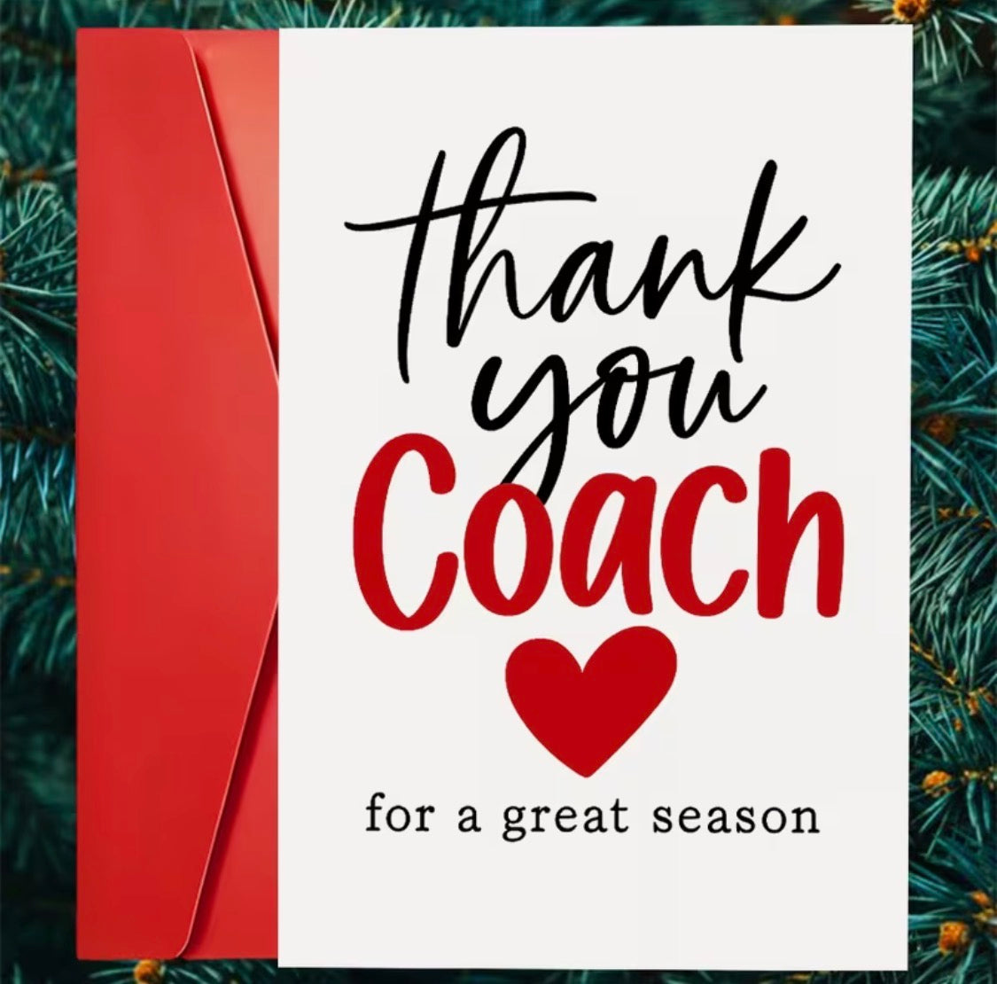 THANK YOU COACH CARD