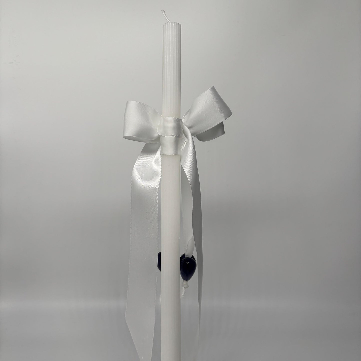 Evil Eye Hearts and White Easter Palm Sunday Candle Lambatha Orthodox Easter Lambatha