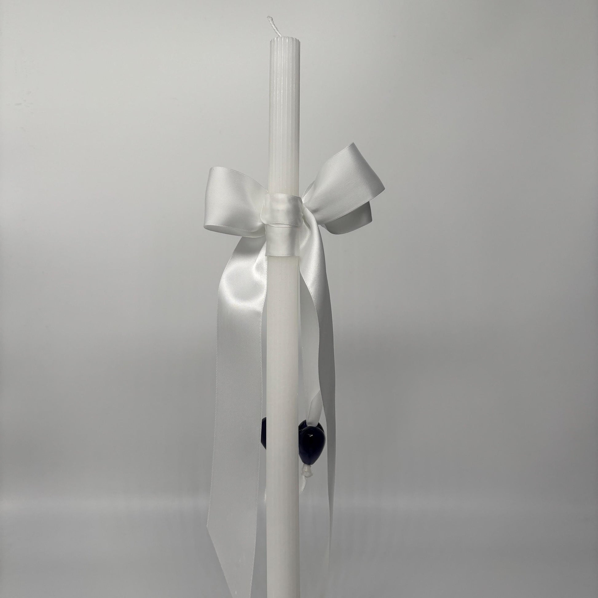 Evil Eye Hearts and White Easter Palm Sunday Candle Lambatha Orthodox Easter Lambatha