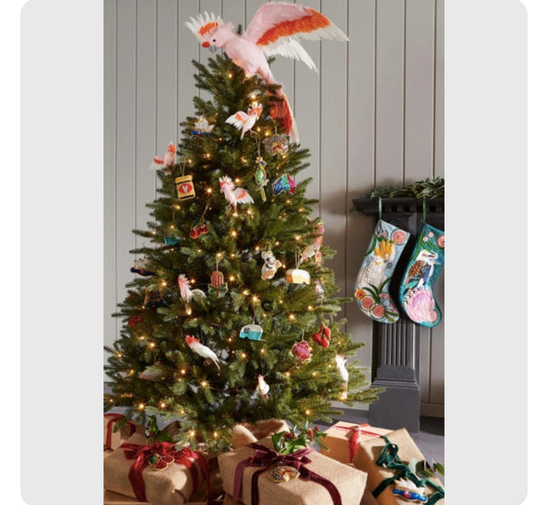 EMU BEADED CHRISTMAS ORNAMENT