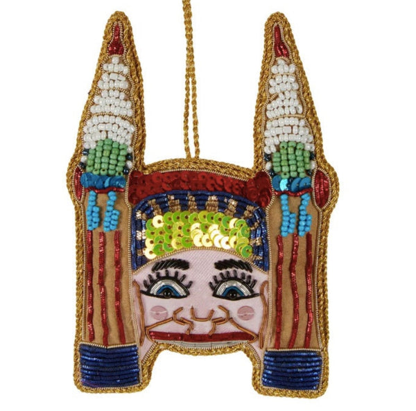 LUNA PARK BEADED CHRISTMAS TREE ORNAMENT