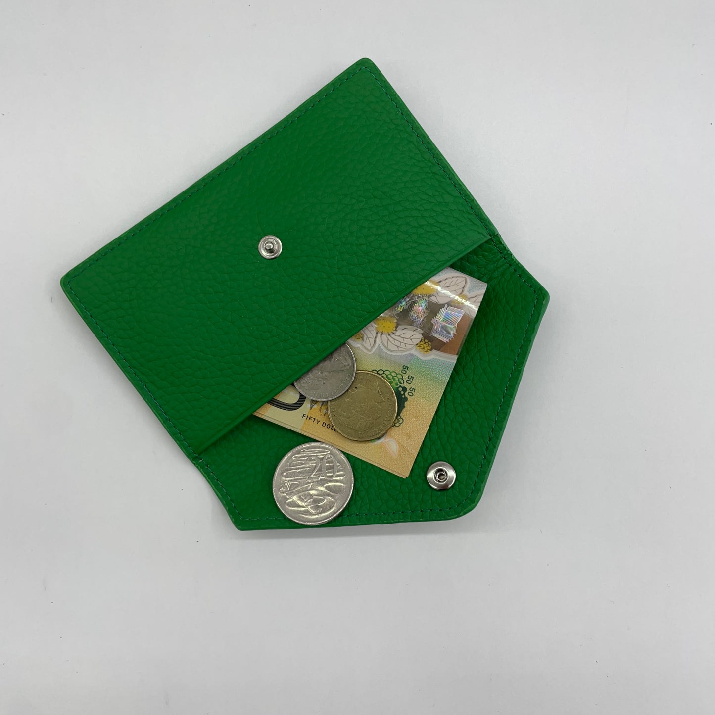 EMBOSSED PERSONALISED LEATHER MINI WALLET CARDHOLDER