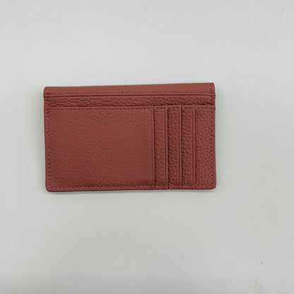 EMBOSSED PERSONALISED LEATHER MINI WALLET CARDHOLDER