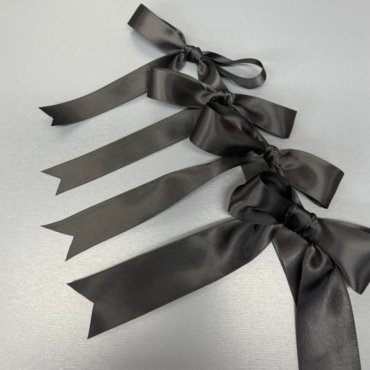 CUSTOM PRINT RIBBON 38MM PLACE CARD BOWS EDWARDIAN FONT