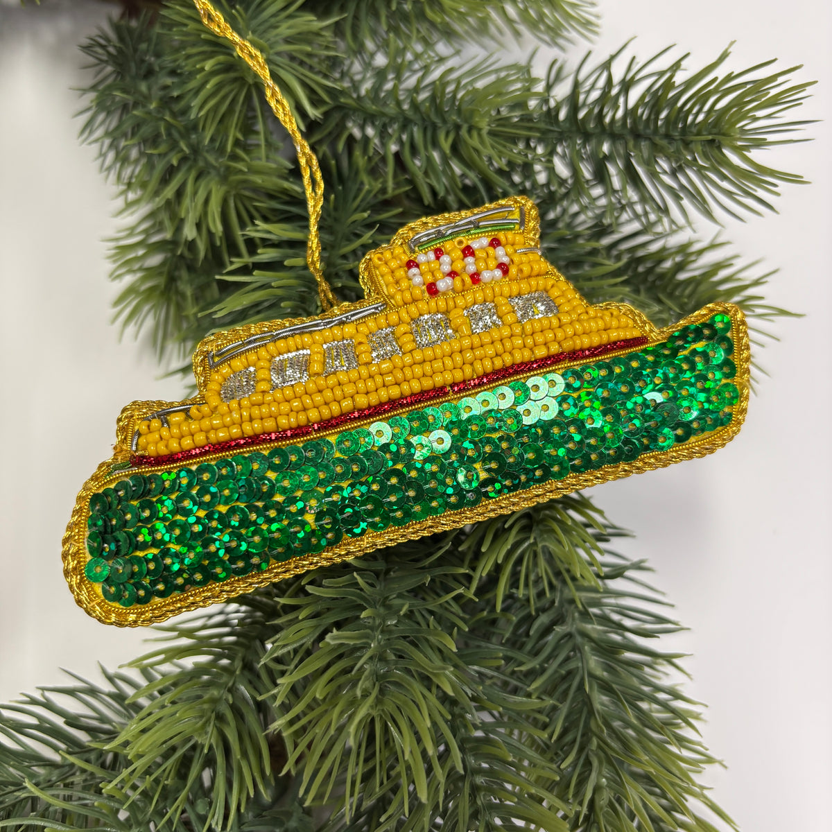 SYDNEY FERRY BEADED CHRISTMAS TREE ORNAMENT