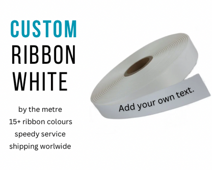 CUSTOM PRINT RIBBON WHITE