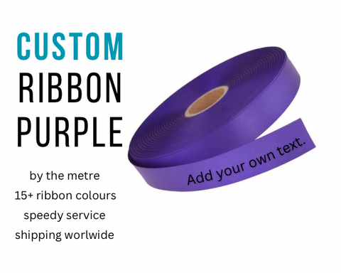 CUSTOM PRINT RIBBON PURPLE