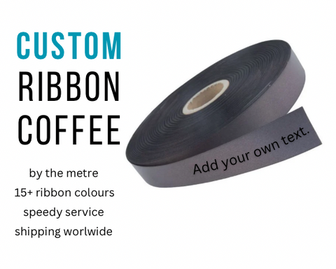 CUSTOM PRINT RIBBON COFFEE