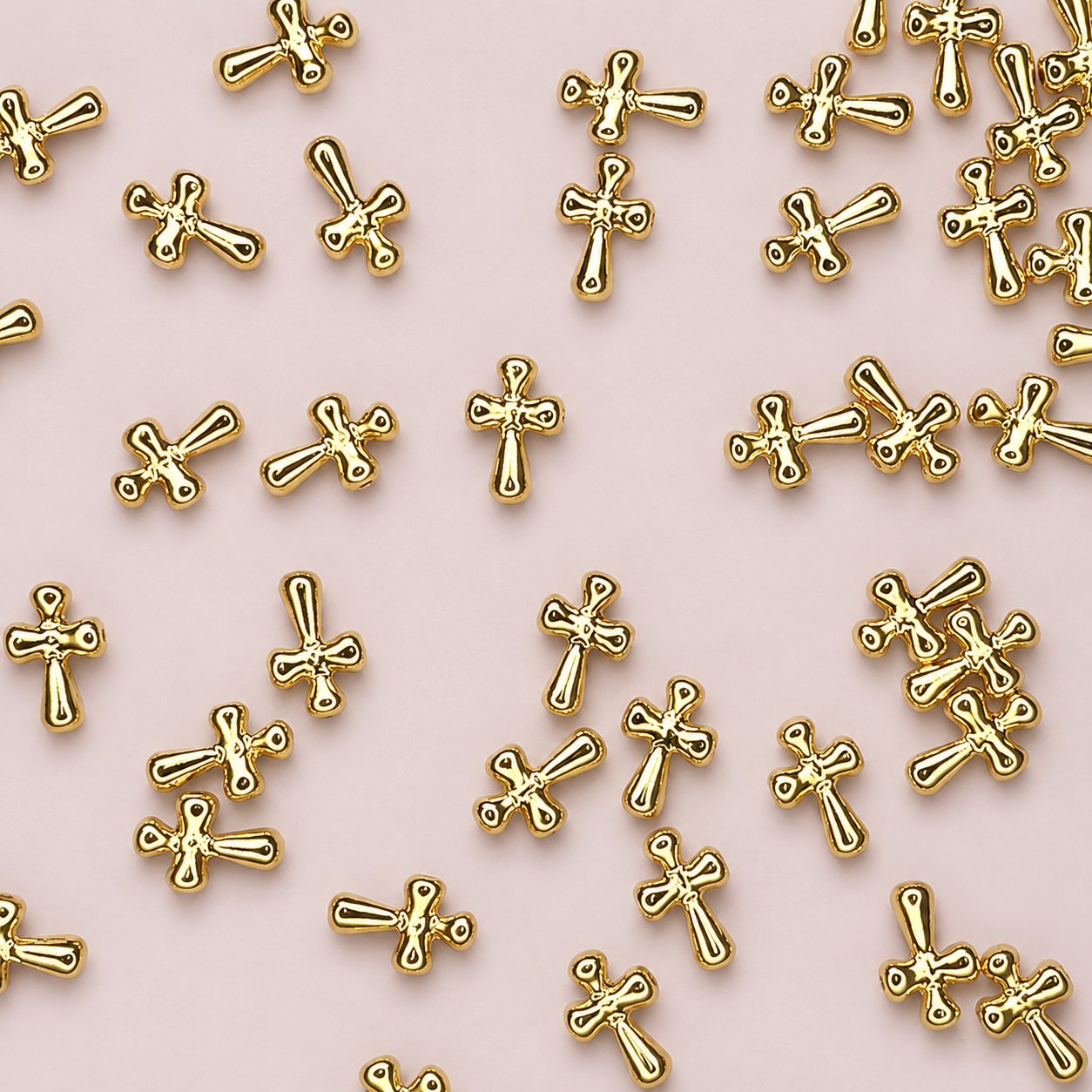 GOLD CROSS CHARM PENDANT