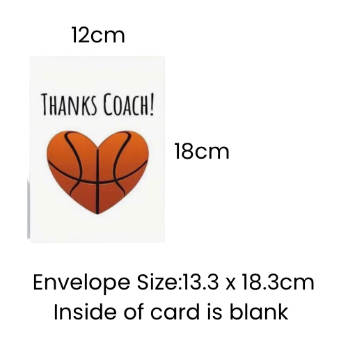 THANKS COACH CARD
