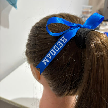 VARSITY SCRIPT HAIR RIBBONS