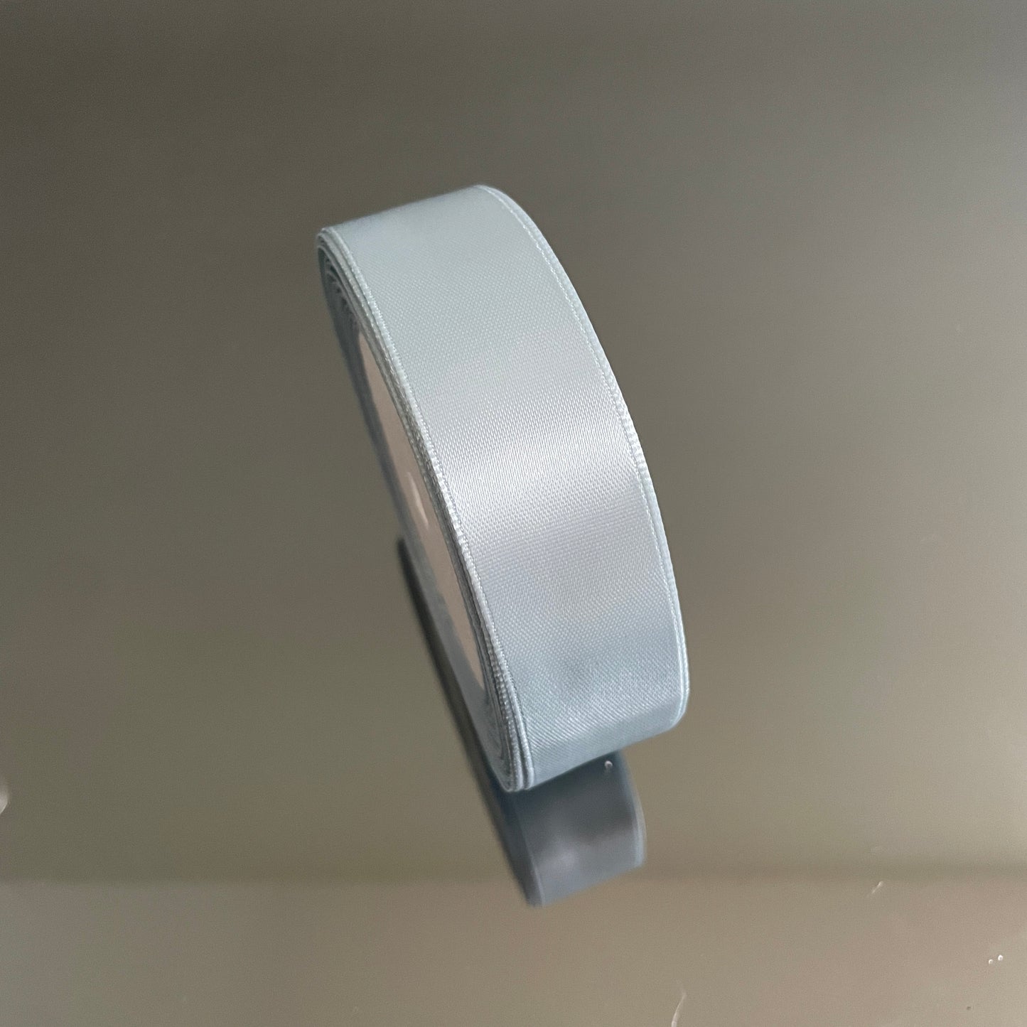 2.5CM DUSTY BLUE SINGLE SIDED SATIN RIBBON 25 YARDS