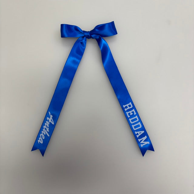 VARSITY SCRIPT HAIR RIBBONS