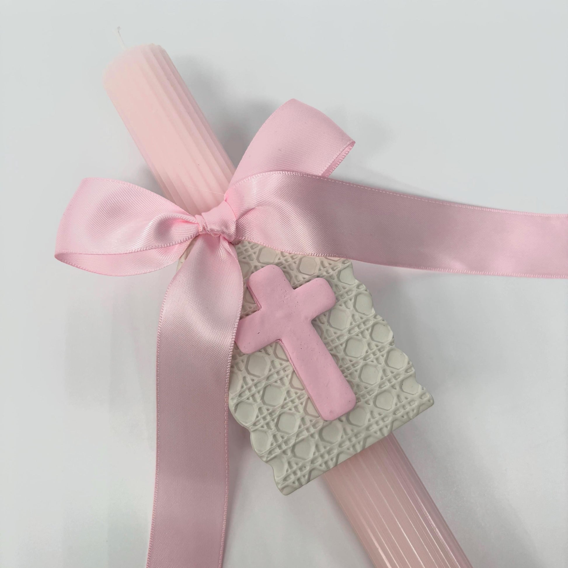 Pink Easter Palm Sunday Candle Lambatha Orthodox Easter