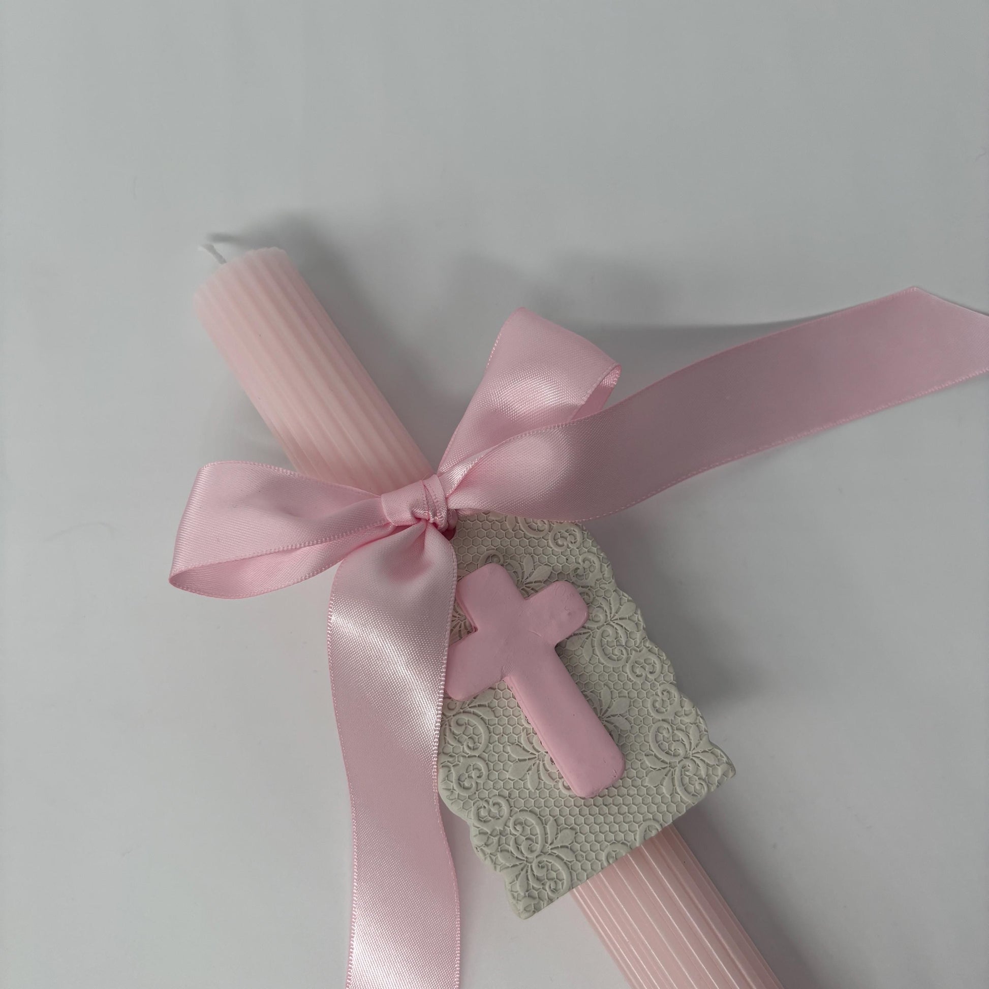 Pink Easter Palm Sunday Candle Lambatha Orthodox Easter
