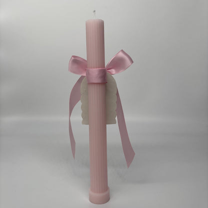 Pink Easter Palm Sunday Candle Lambatha Orthodox Easter