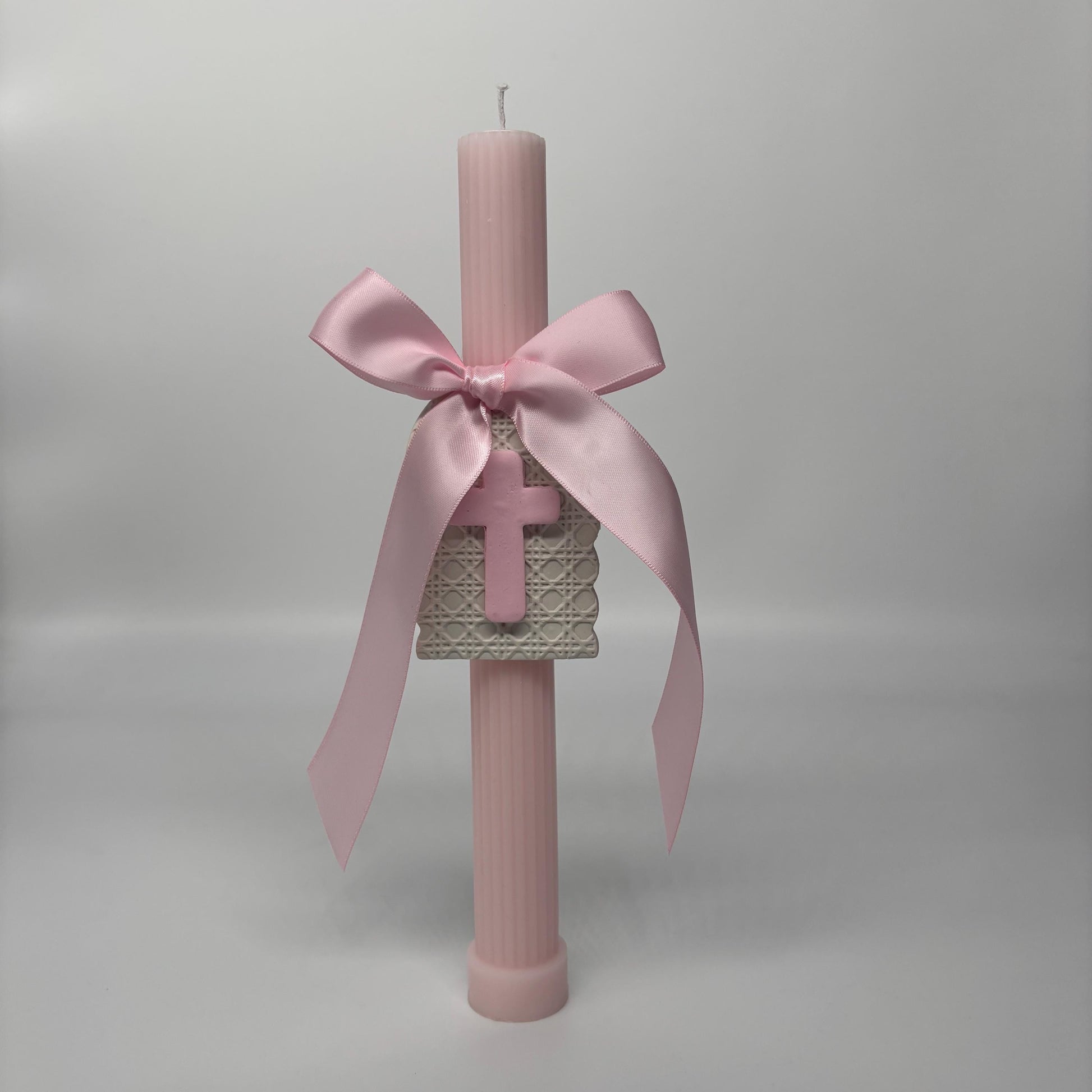 Pink Easter Palm Sunday Candle Lambatha Orthodox Easter