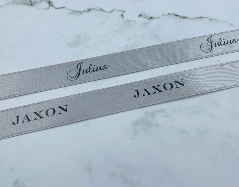 CUSTOM PRINT RIBBON SAXE