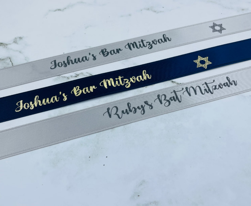 CUSTOM PRINT RIBBON ANTIQUE GOLD