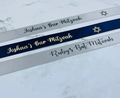 CUSTOM PRINT RIBBON AQUA
