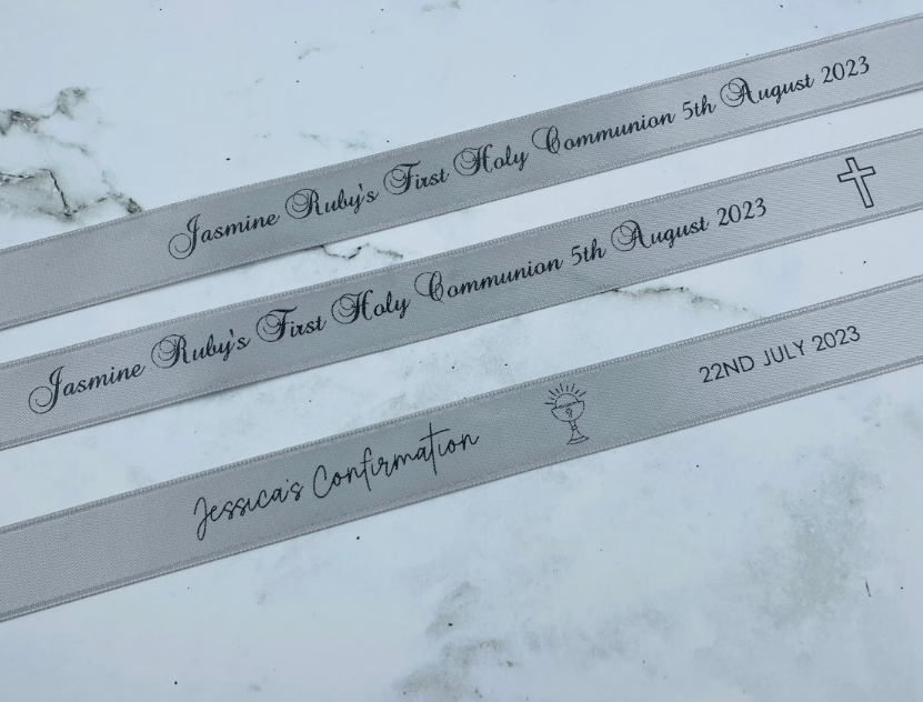 CUSTOM PRINT RIBBON ROYAL BLUE