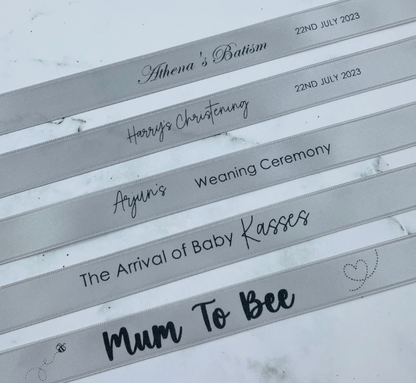 CUSTOM PRINT RIBBON SAGE