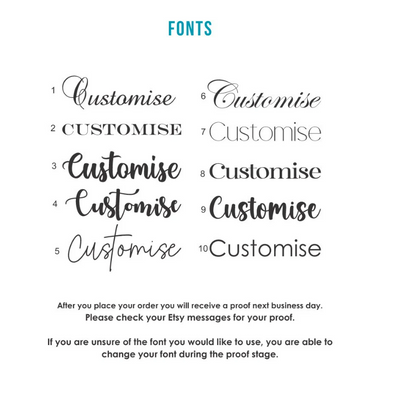 PERSONALISED CUSTOM PRINT RIBBON PLACE CARDS 25M BLACK