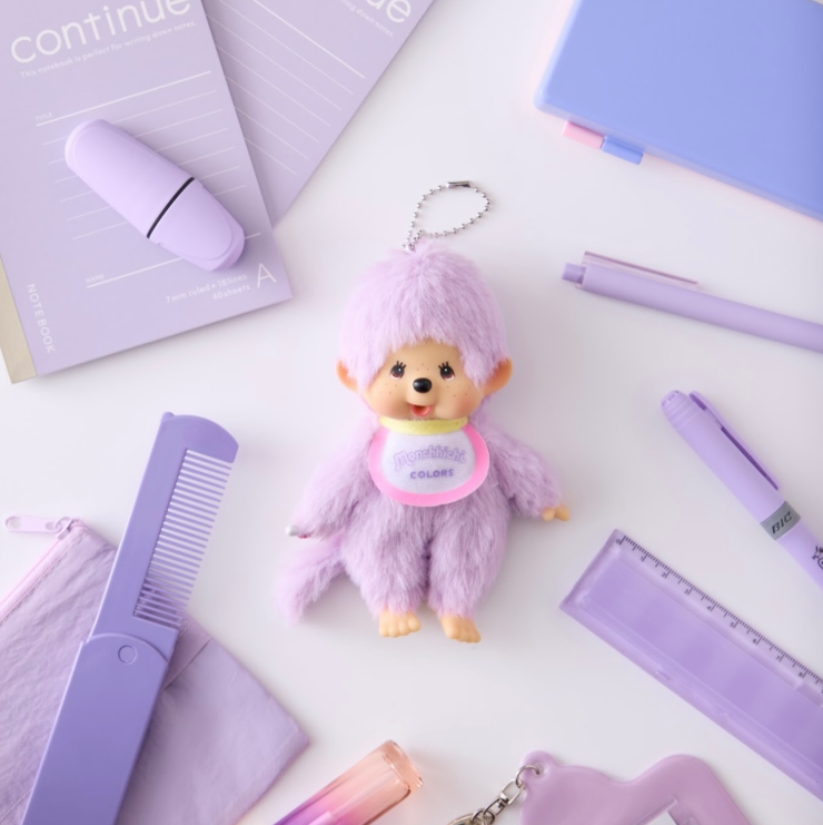 MONCHHICHI COLOURS KEYCHAIN